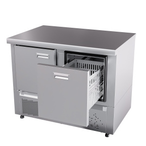 Стол морозильный Abat СХН-70Н-01 дверь, ящик 1, без борта