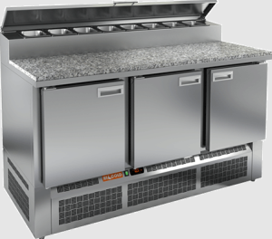 Стол холодильный HiCold PZE2-111/GN камень