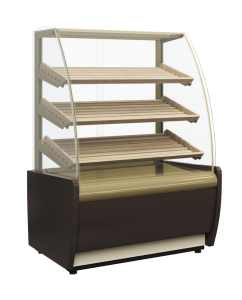 Витрина хлебная Carboma K70 N 1,3-1 LIGHT Bread 0013-0430 (со стеклом)