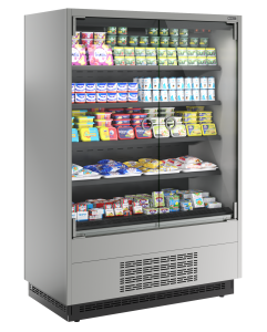 Горка холодильная Carboma FC20-07 VM 1,3-1 0300 LIGHT фронт X0 9006-9005 (версия 2.0)