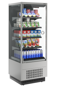 Горка холодильная Carboma FC20-07 VM 0,7-1 LIGHT фронт X0 9006-9005 (версия 2.0)