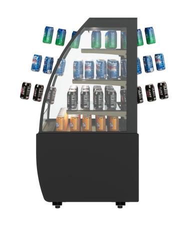 Витрина кондитерская Carboma K70 VM 0,9-1 LIGHT 9005 (версия 2.0)