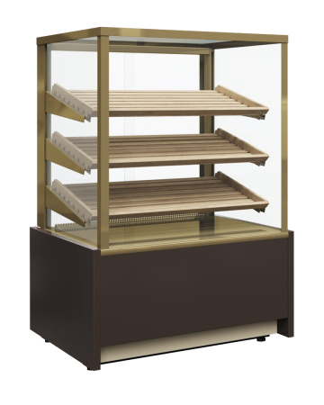 Витрина хлебная Carboma KC70 N 1,3-1 LIGHT Bread 9005-0430 (1,3 Cube со стеклом)