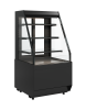Витрина кондитерская Carboma KC70 VM 0,6-2 STANDARD 9005 (открытая, скошенная боковина, версия 2.0)
