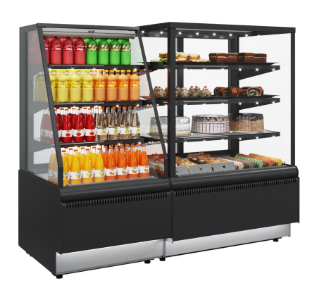 Витрина кондитерская Carboma KC70 VM 1,3-2 STANDARD 9005-0430 (открытая)