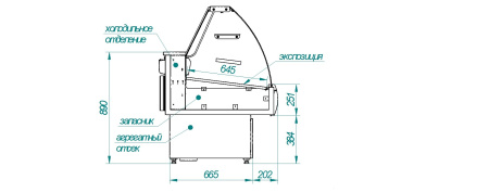 Витрина холодильная Cryspi Octava SN 1200