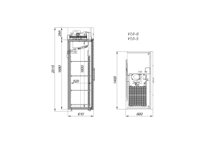 Шкаф холодильный Arkto V1.0-S